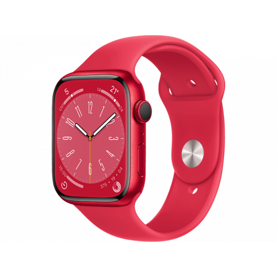 Dimprice Apple Watch Series 8 45 mm GPS PRODUCT RED Aluminiumgehause mit M L PRODUCT RED Sportarmband