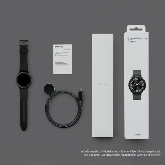 Dimprice Samsung Galaxy Watch6 Classic Smartwatch Bluetooth 43 mm Schwarz