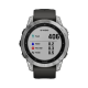 Garmin Fenix 7 Standard Edition (47 mm) – Silber mit Graphitband