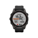 Garmin Fenix 7S Sapphire Solar Edition (42 mm) – kohlenstoffgraues DLC-Titan mit schwarzem Band