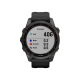 Garmin Fenix 7S Sapphire Solar Edition (42 mm) – kohlenstoffgraues DLC-Titan mit schwarzem Band