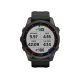 Garmin Fenix 7S Sapphire Solar Edition (42 mm) – kohlenstoffgraues DLC-Titan mit schwarzem Band