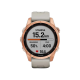 Garmin Fenix 7S Solar Edition (42 mm) – Roségold mit hellem Sandband